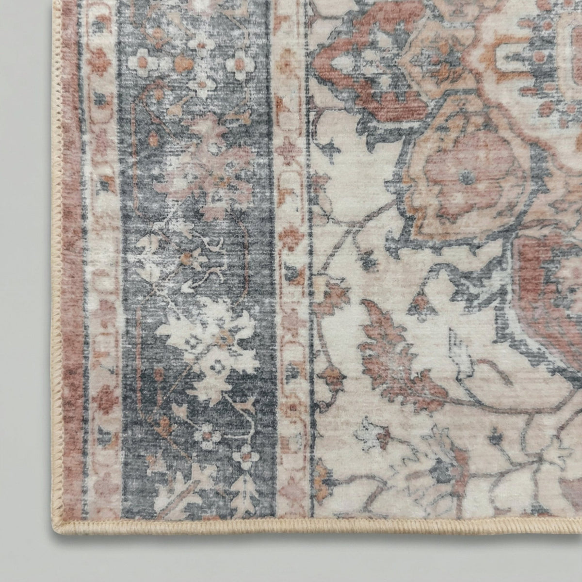 Santiago Terracotta Washable Kitchen Runner