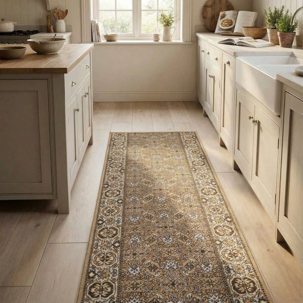 Bidjar Beige Tapis de Cuisine