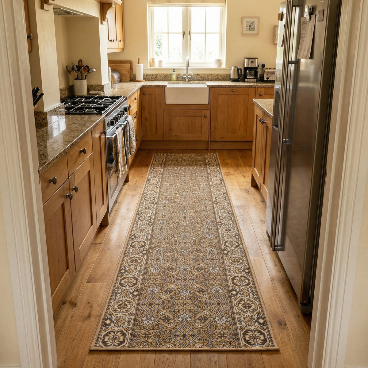 Bidjar Beige Tapis de Cuisine