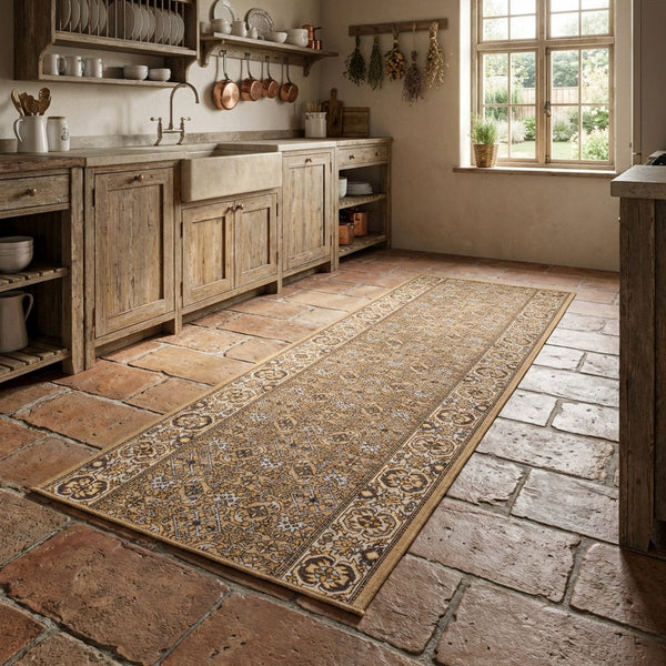 Bidjar Beige Tapis de Cuisine