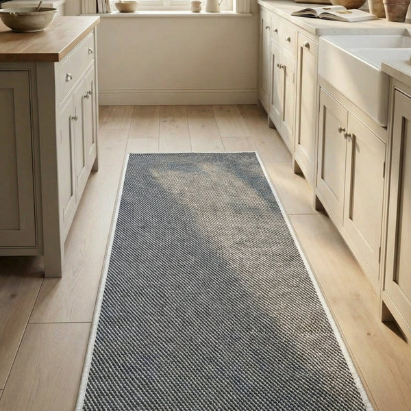 Coastal Black Kitchen Runner