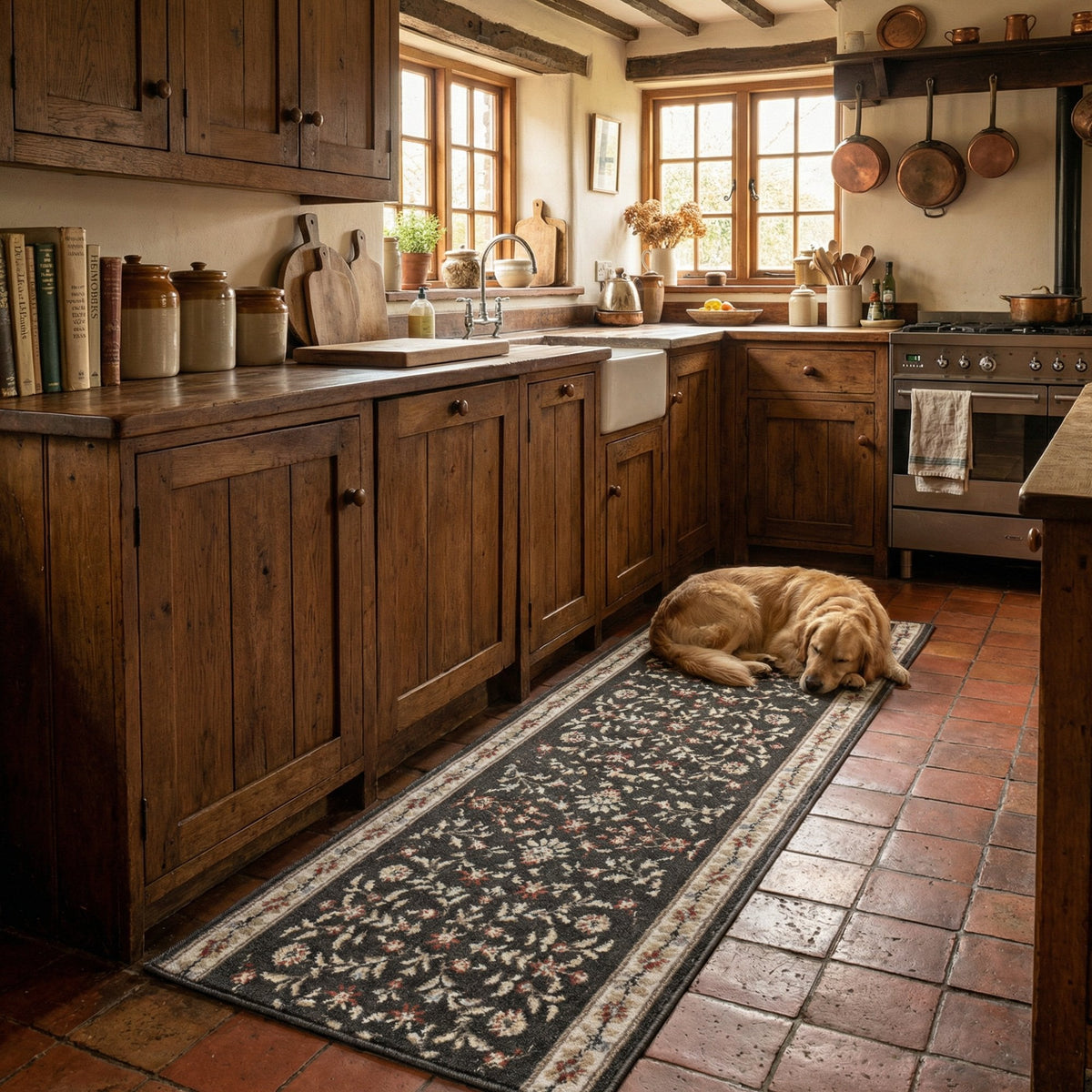Heirloom Dorothea Abbey Navajo White Kitchen Runner