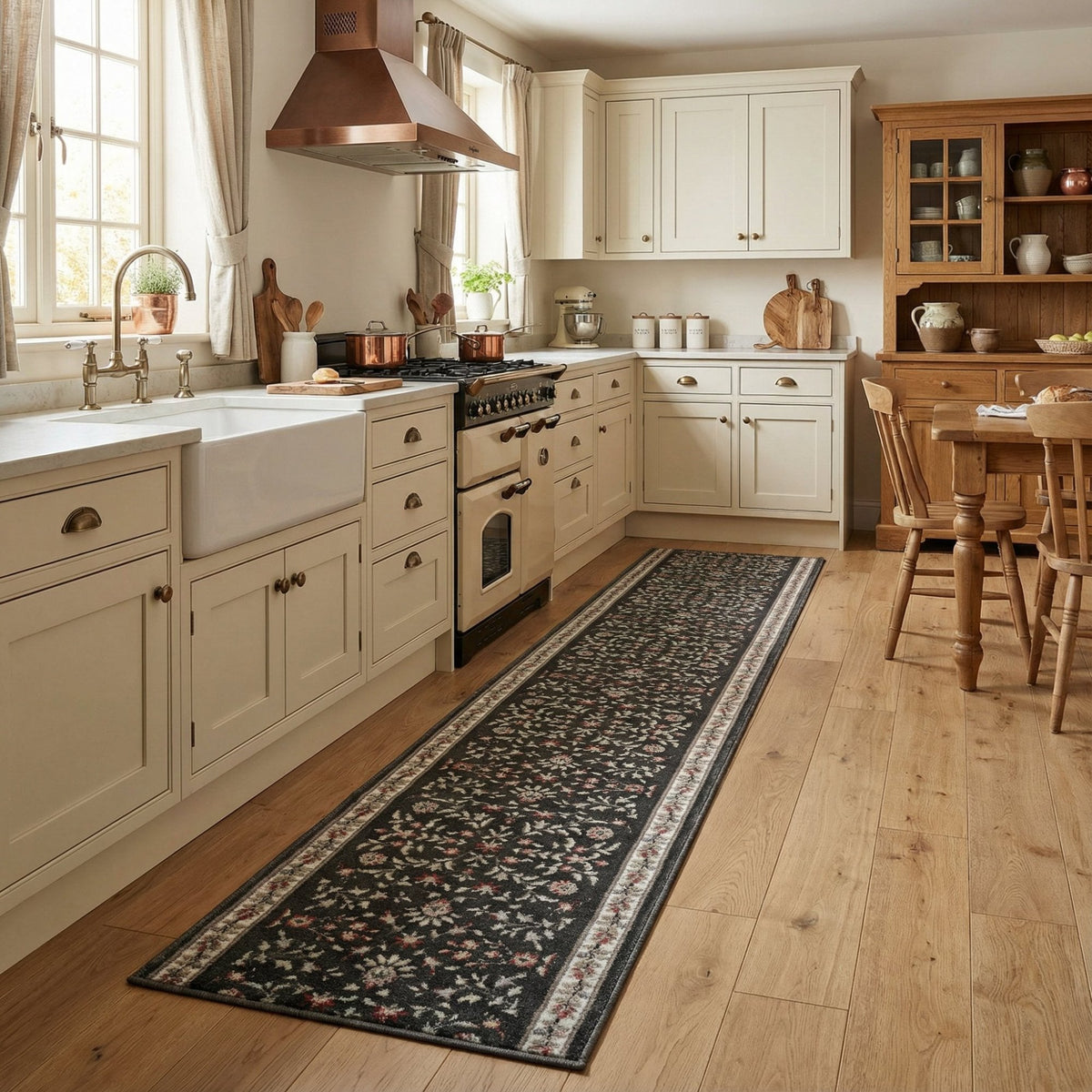 Heirloom Dorothea Abbey Navajo White Kitchen Runner