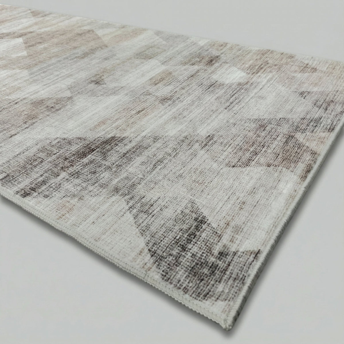 Samuel Grey/Ivory Washable Kitchen Runner