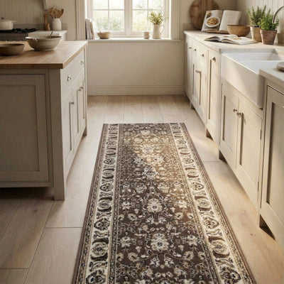 Kashan Brown Kitchen Runner