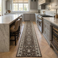 Kashan Brown Kitchen Runner