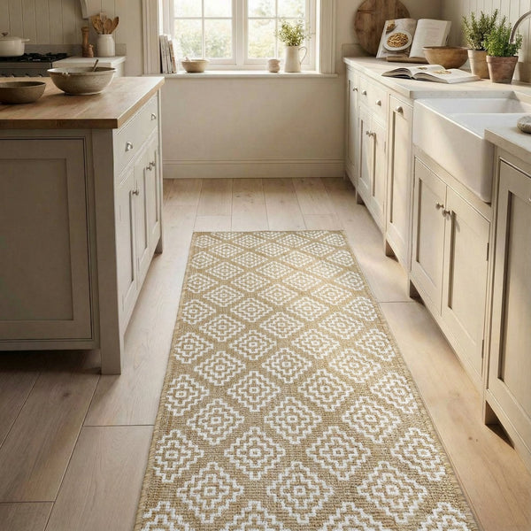 Olmec Brown Kitchen Runner