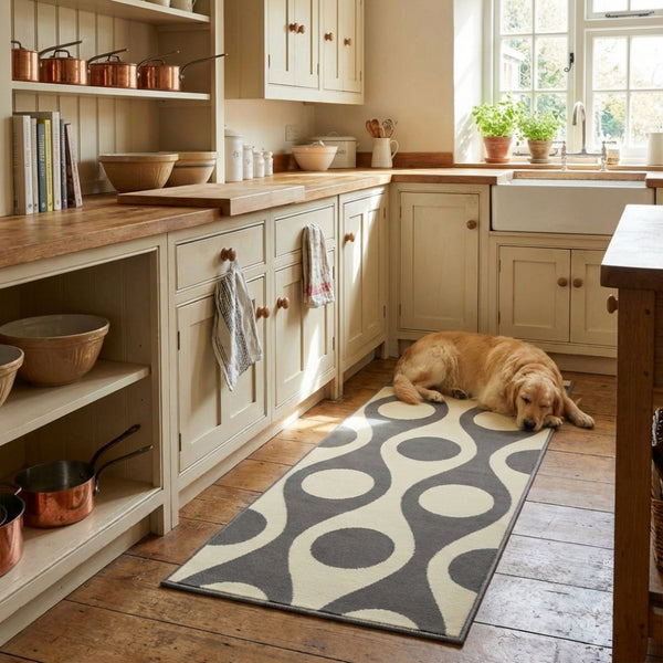 Pop Cream Kitchen Runner