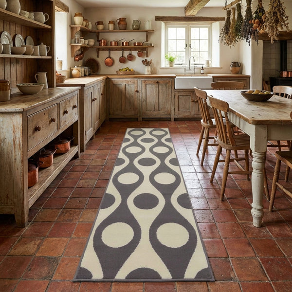 Pop Cream Kitchen Runner