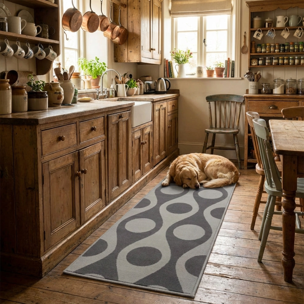 Pop Grey Kitchen Runner