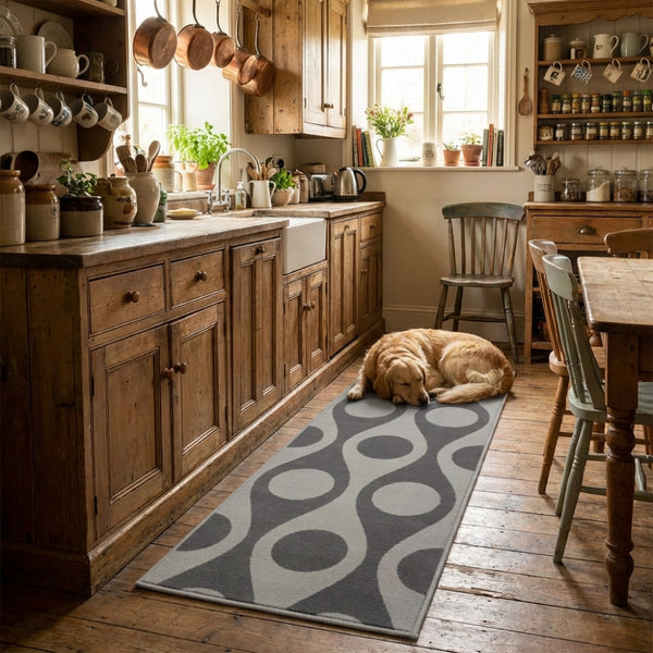Pop Grey Kitchen Runner