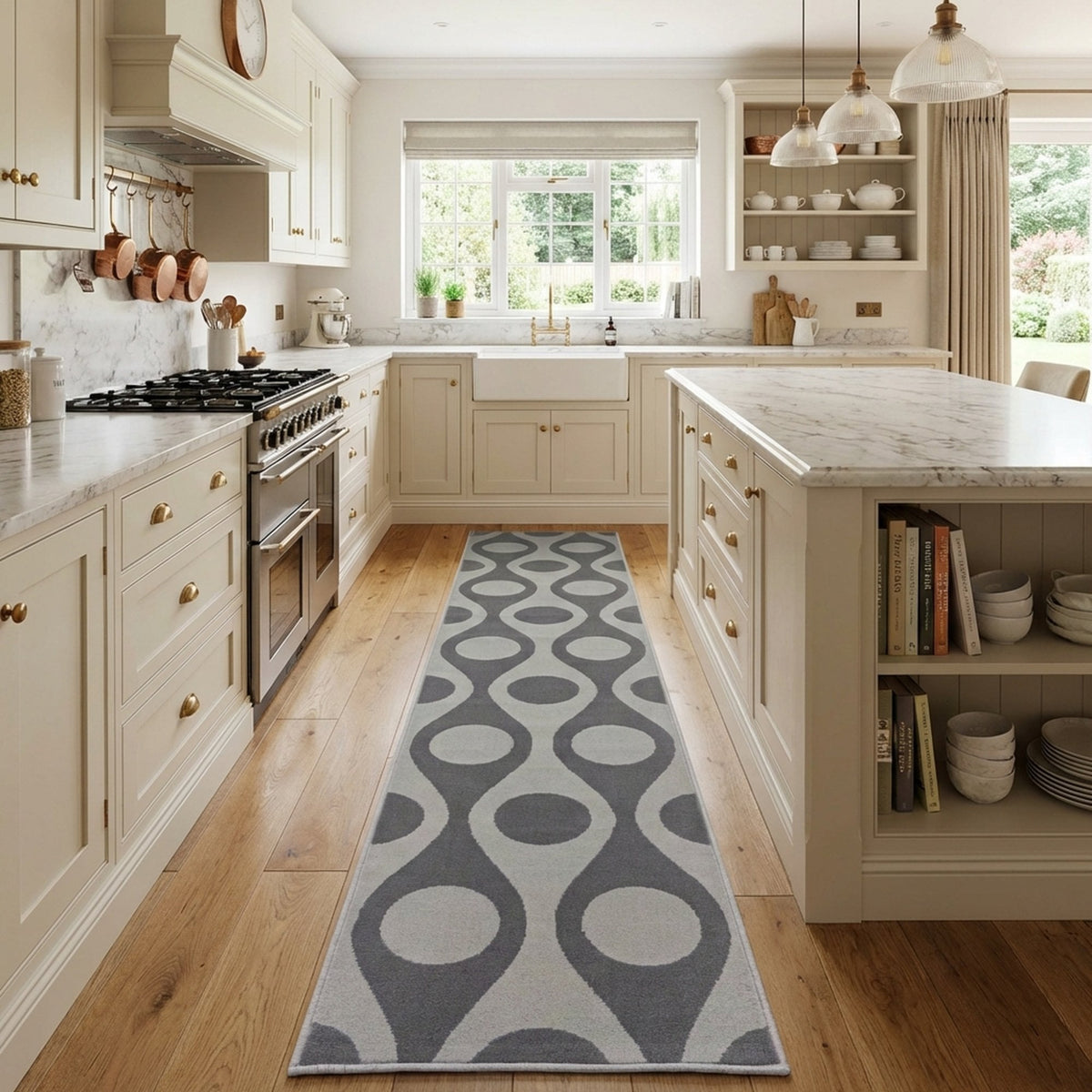 Pop Grey Kitchen Runner