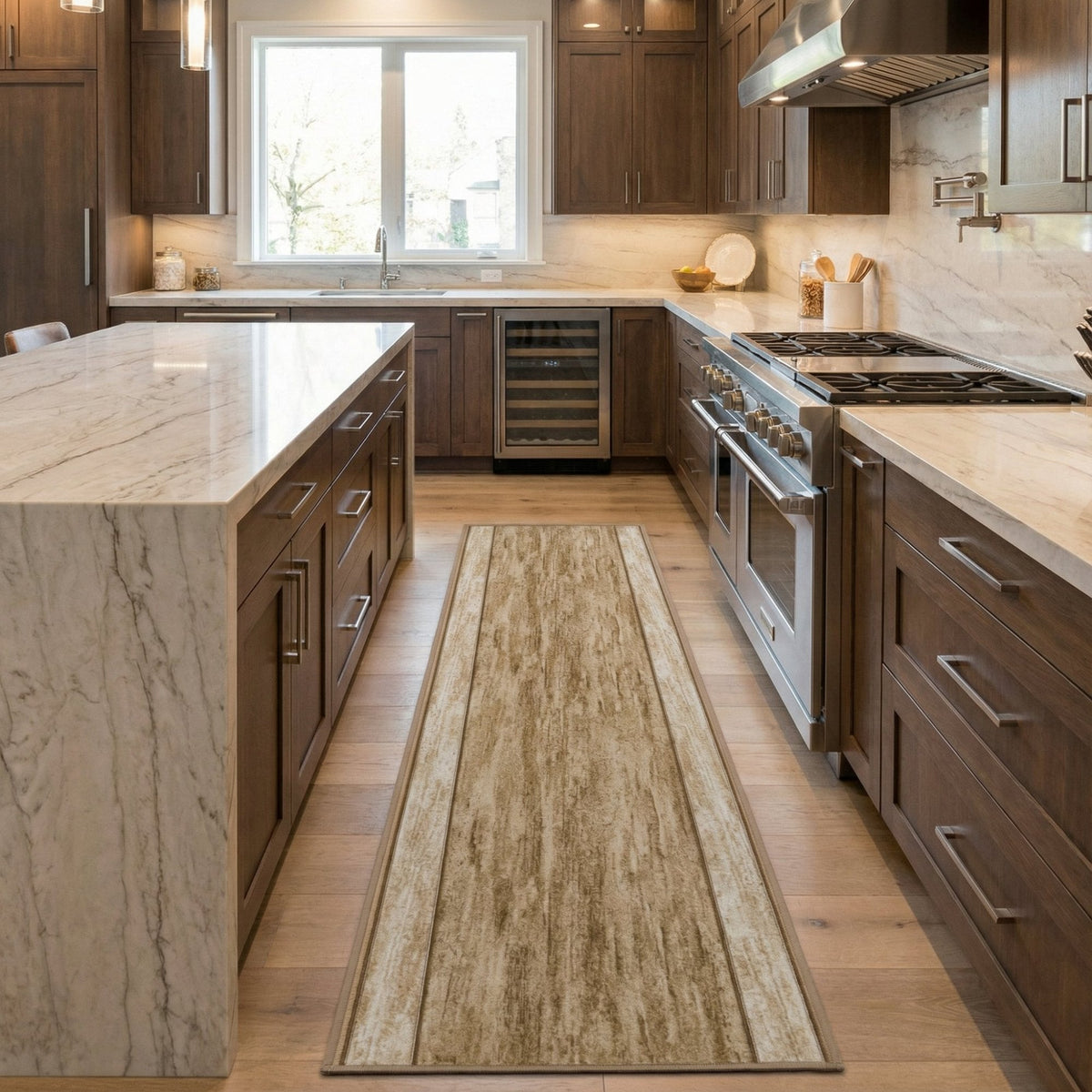 Rama Beige Kitchen Carpet Runner