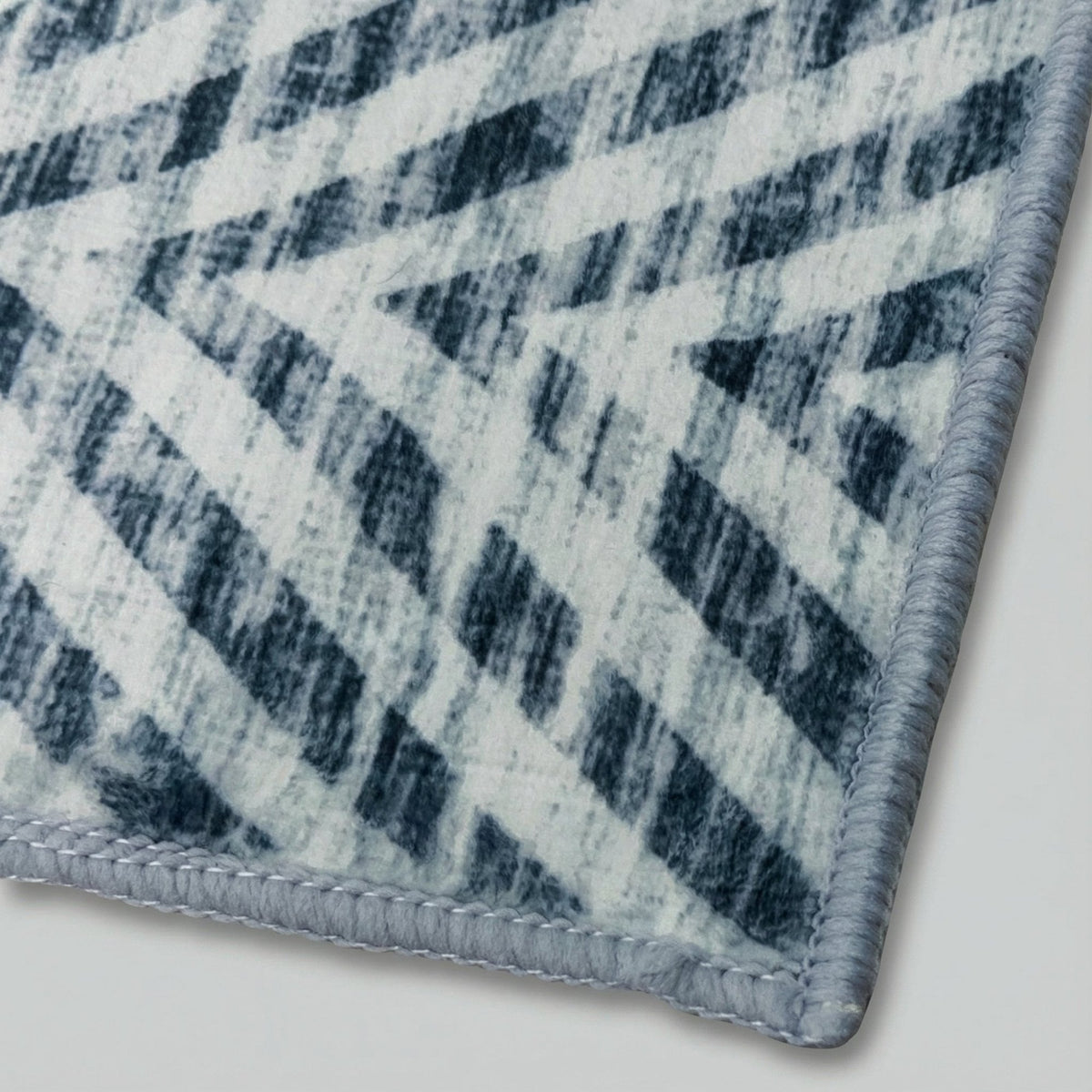 Mavy Light Blue Washable Kitchen Runner