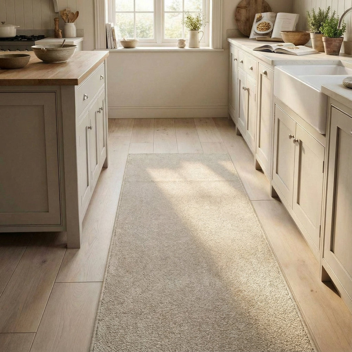 Rustique Ultra Wheat Kitchen Runner