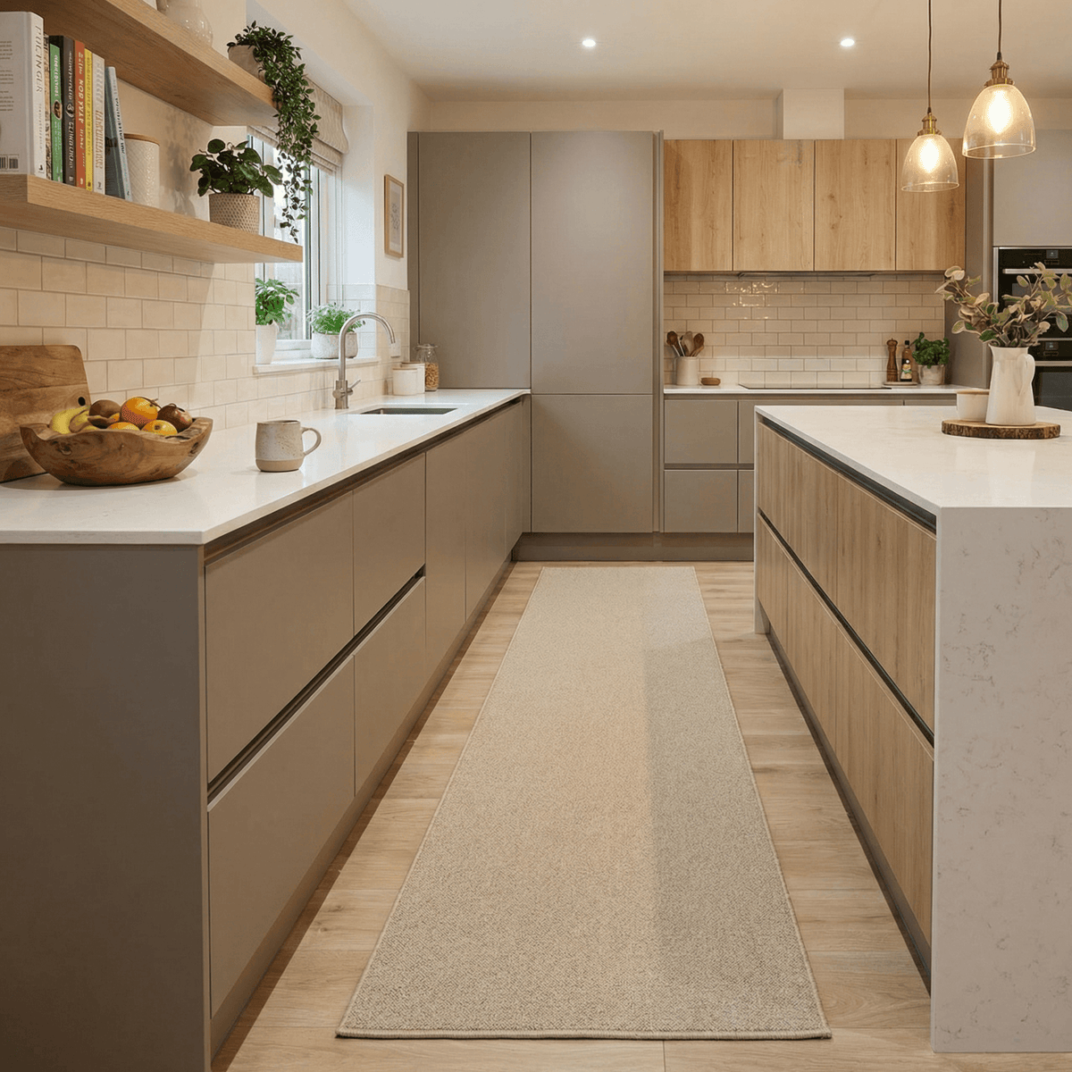 Rustique Ultra Wheat Kitchen Runner