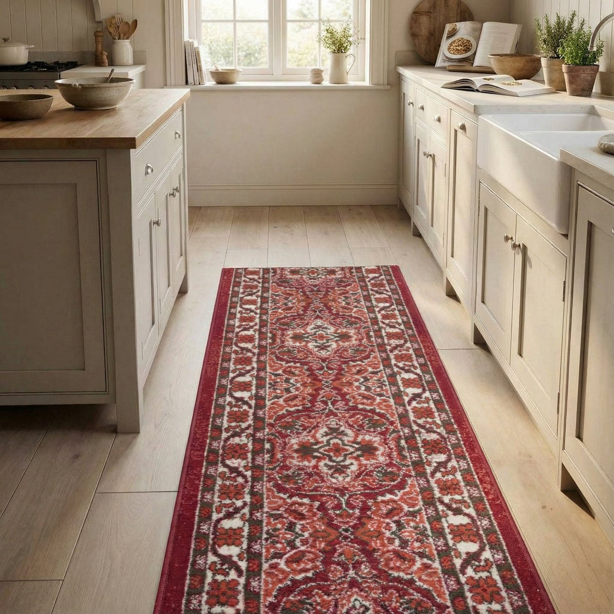 Senneh Red Kitchen Runner