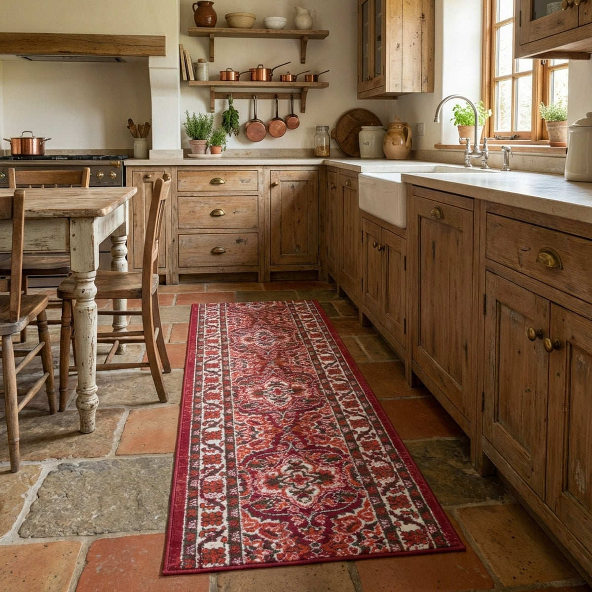 Senneh Red Kitchen Runner