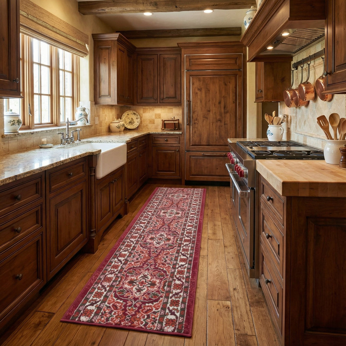 Senneh Red Kitchen Runner