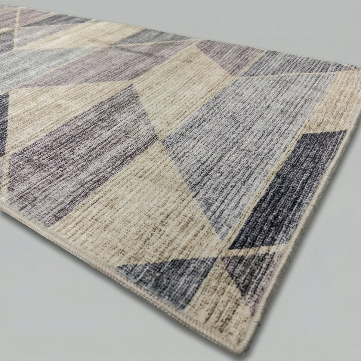 Shamir Grey/Ivory Washable Kitchen Runner
