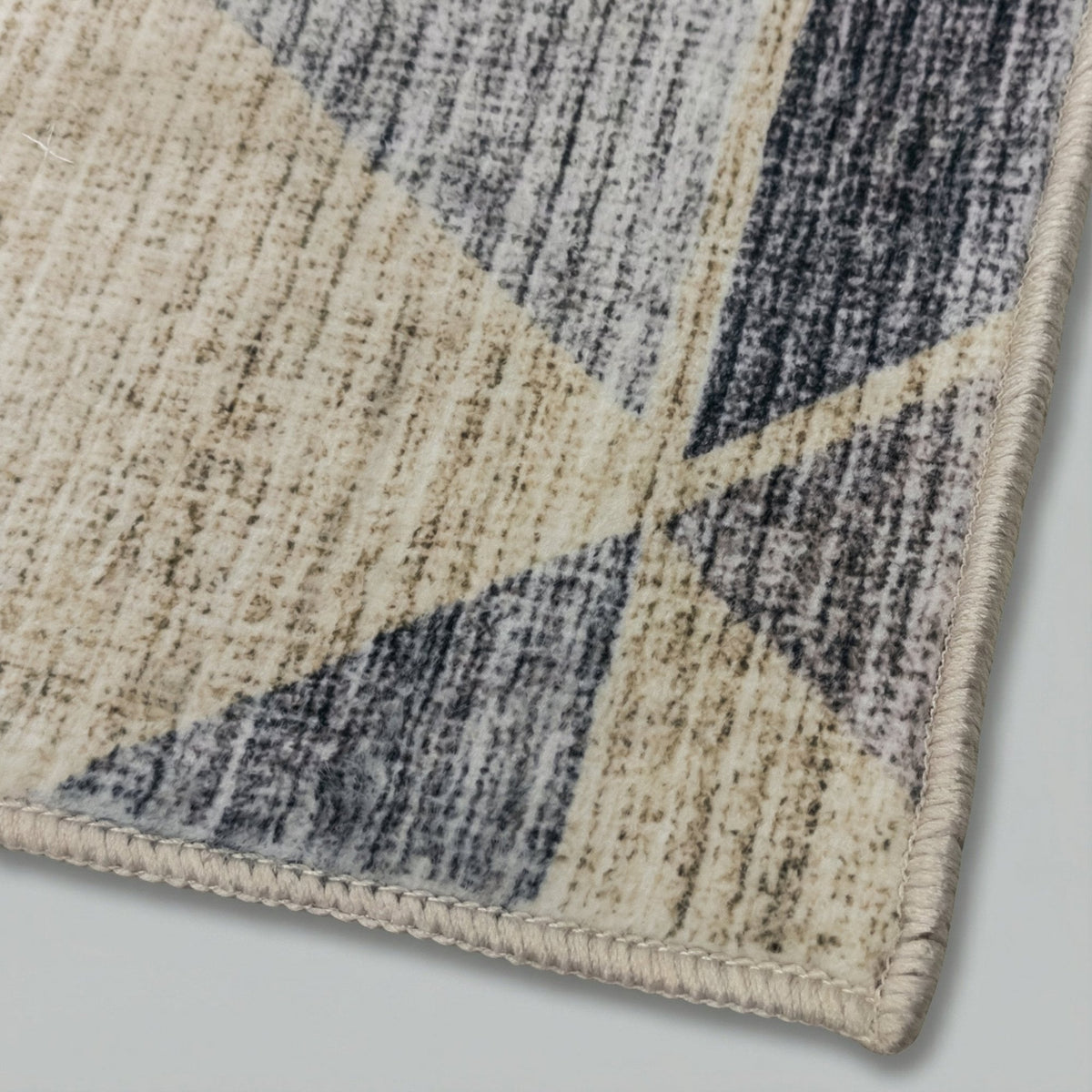 Shamir Grey/Ivory Washable Kitchen Runner