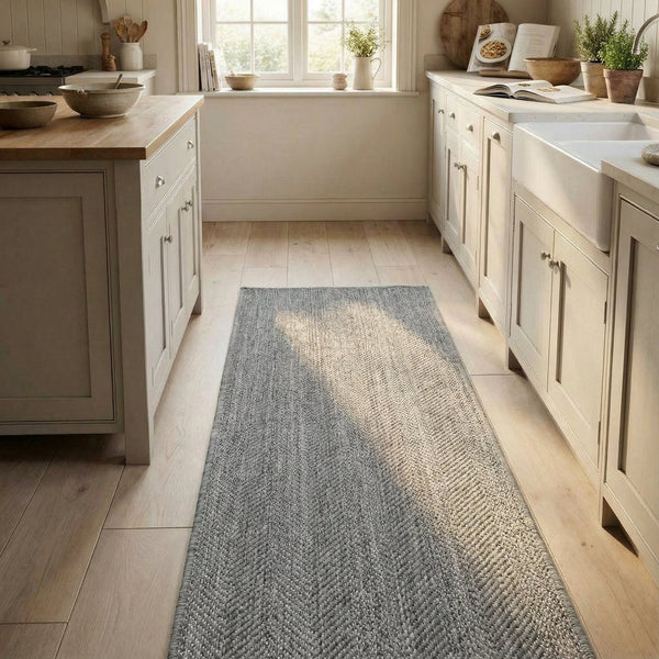 Stripes Gray Kitchen Runner