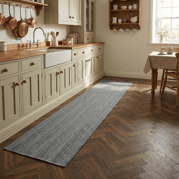 Stripes Gray Kitchen Runner