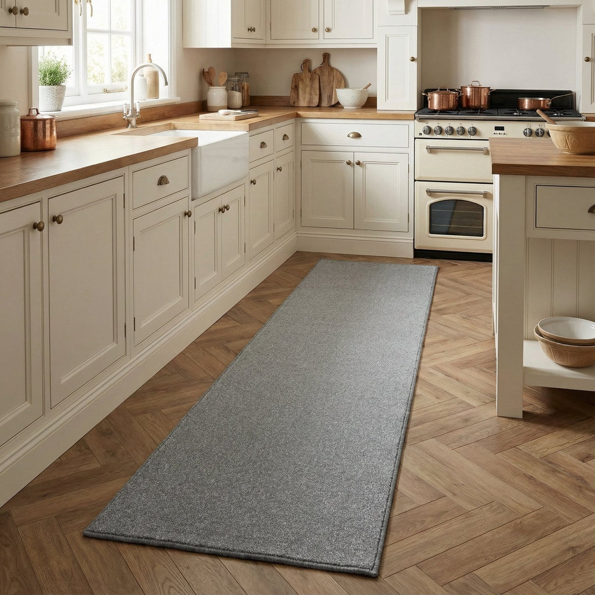 Ultra French Grey Kitchen Runner