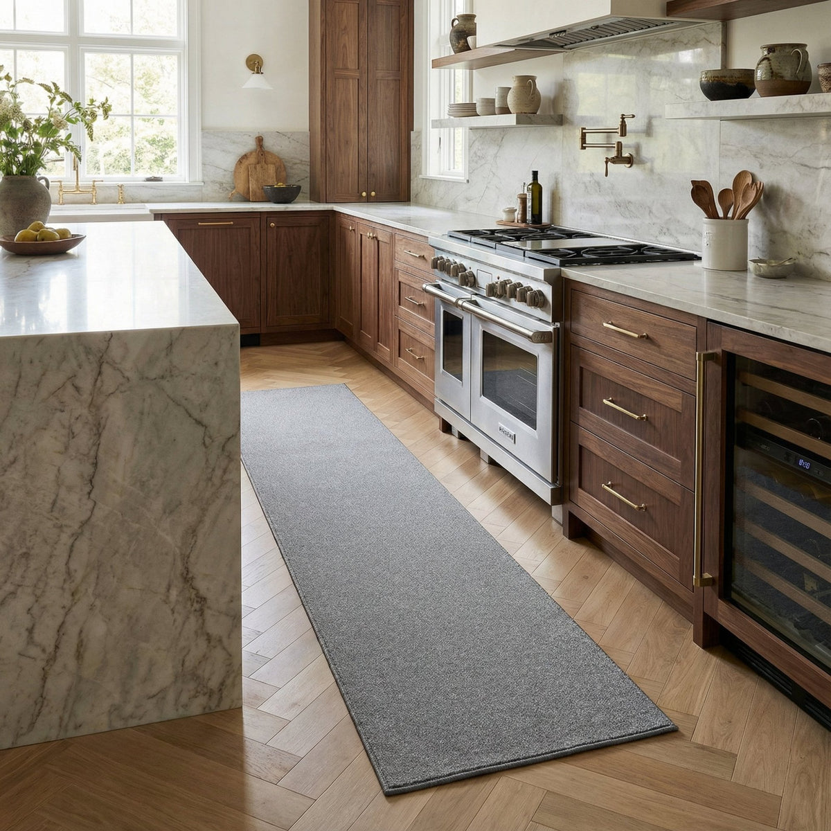 Ultra French Grey Kitchen Runner