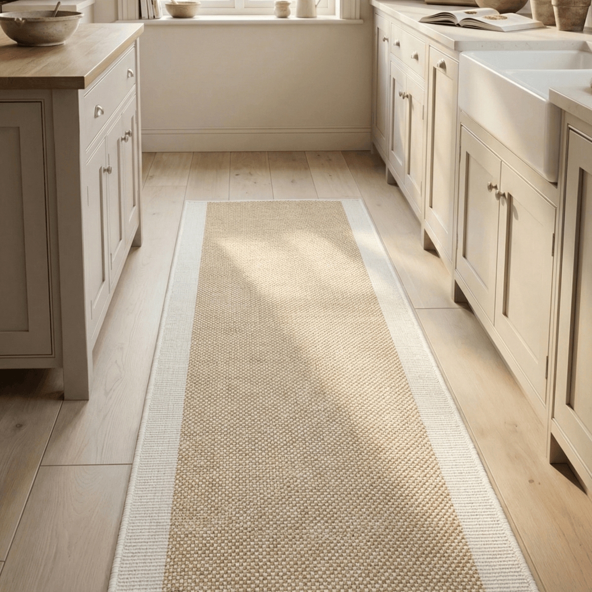 Vichy Ochre A Kitchen Runner