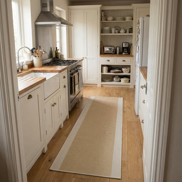 Vichy Ochre A Kitchen Runner