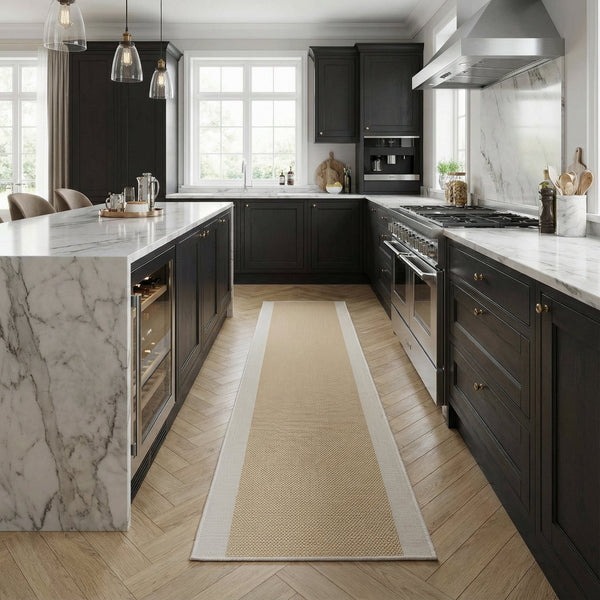 Vichy Ochre A Kitchen Runner