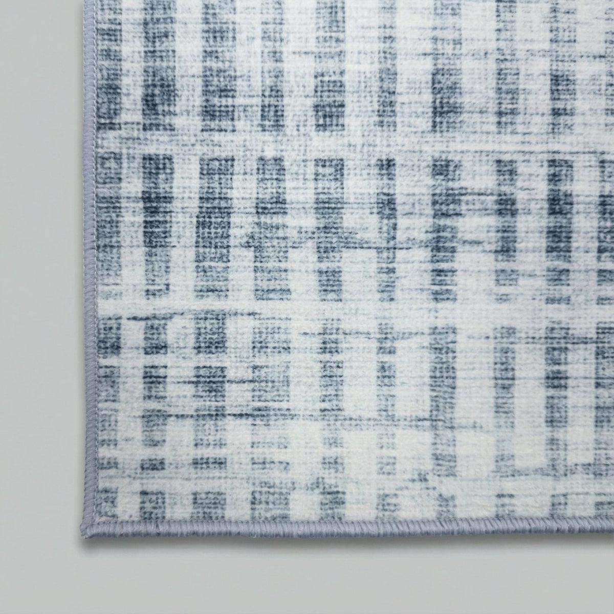 Santona Light Blue Washable Kitchen Runner