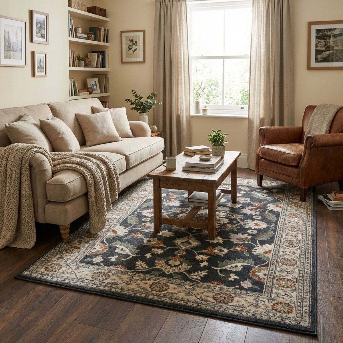 Canyon Vintage Blue Storm Area Rug