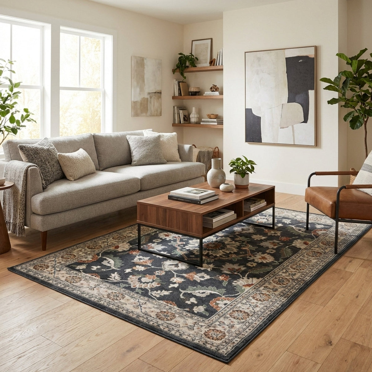 Canyon Vintage Blue Storm Area Rug