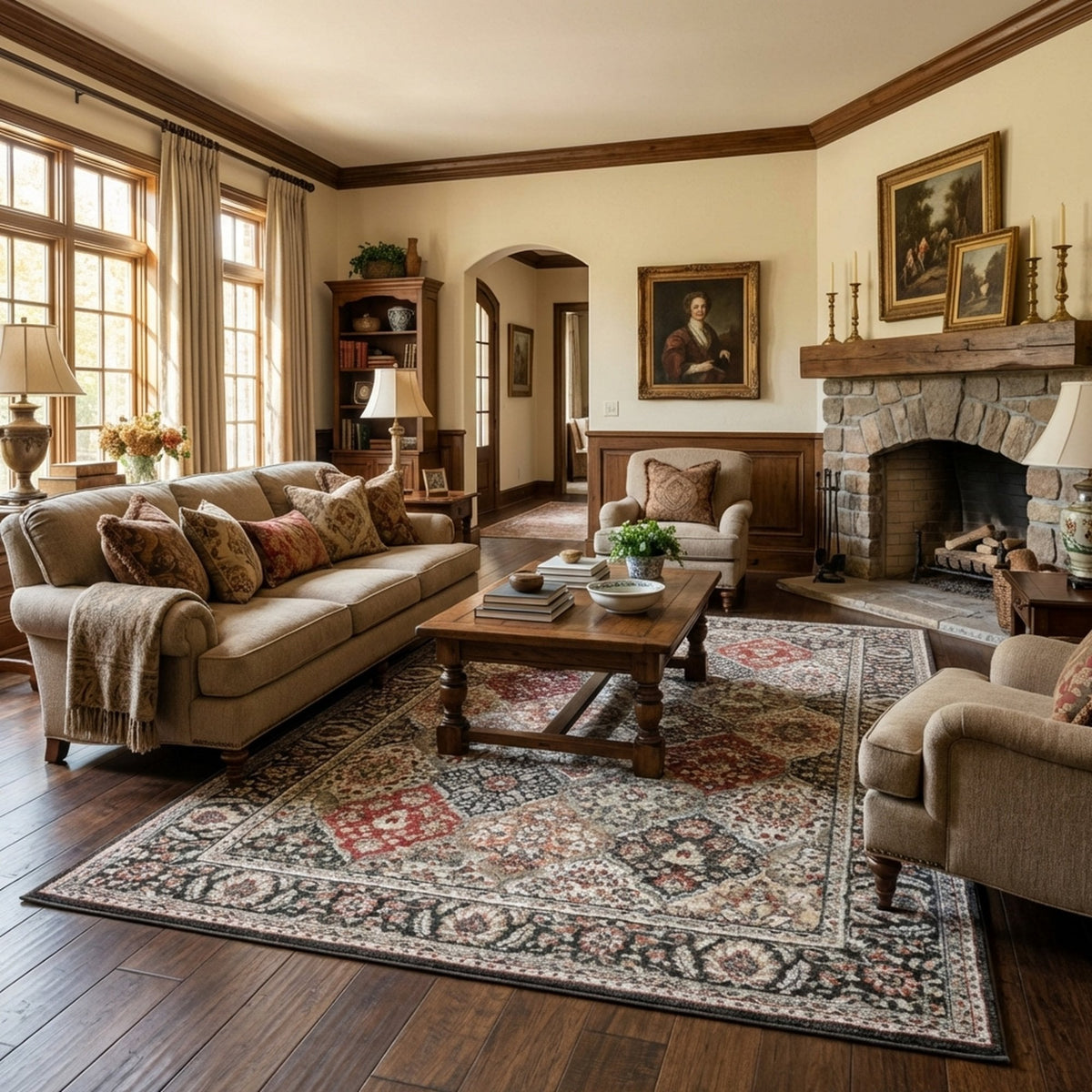 Heirloom Abbey Multi Area Rug