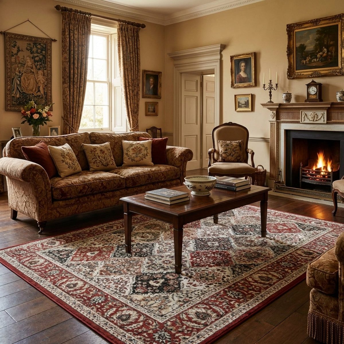 Heirloom Cinnabar Multi Area Rug