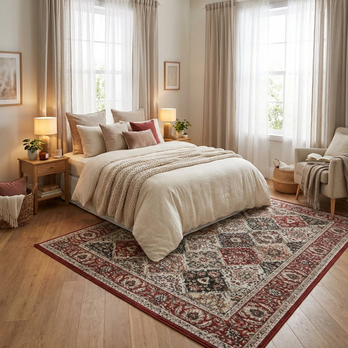 Heirloom Cinnabar Multi Area Rug