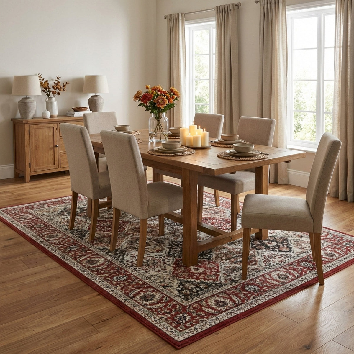 Heirloom Cinnabar Multi Area Rug