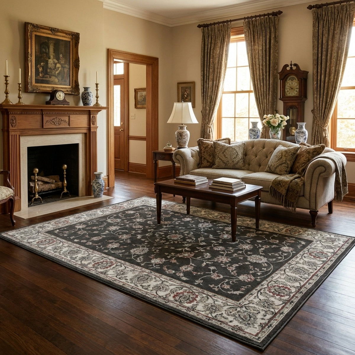 Heirloom Rockland Abbey Navajo White Area Rug