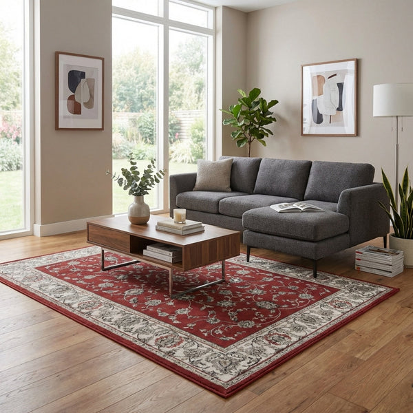 Heirloom Rockland Cinnabar Navajo White Area Rug