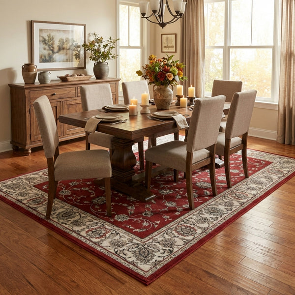 Heirloom Rockland Cinnabar Navajo White Area Rug