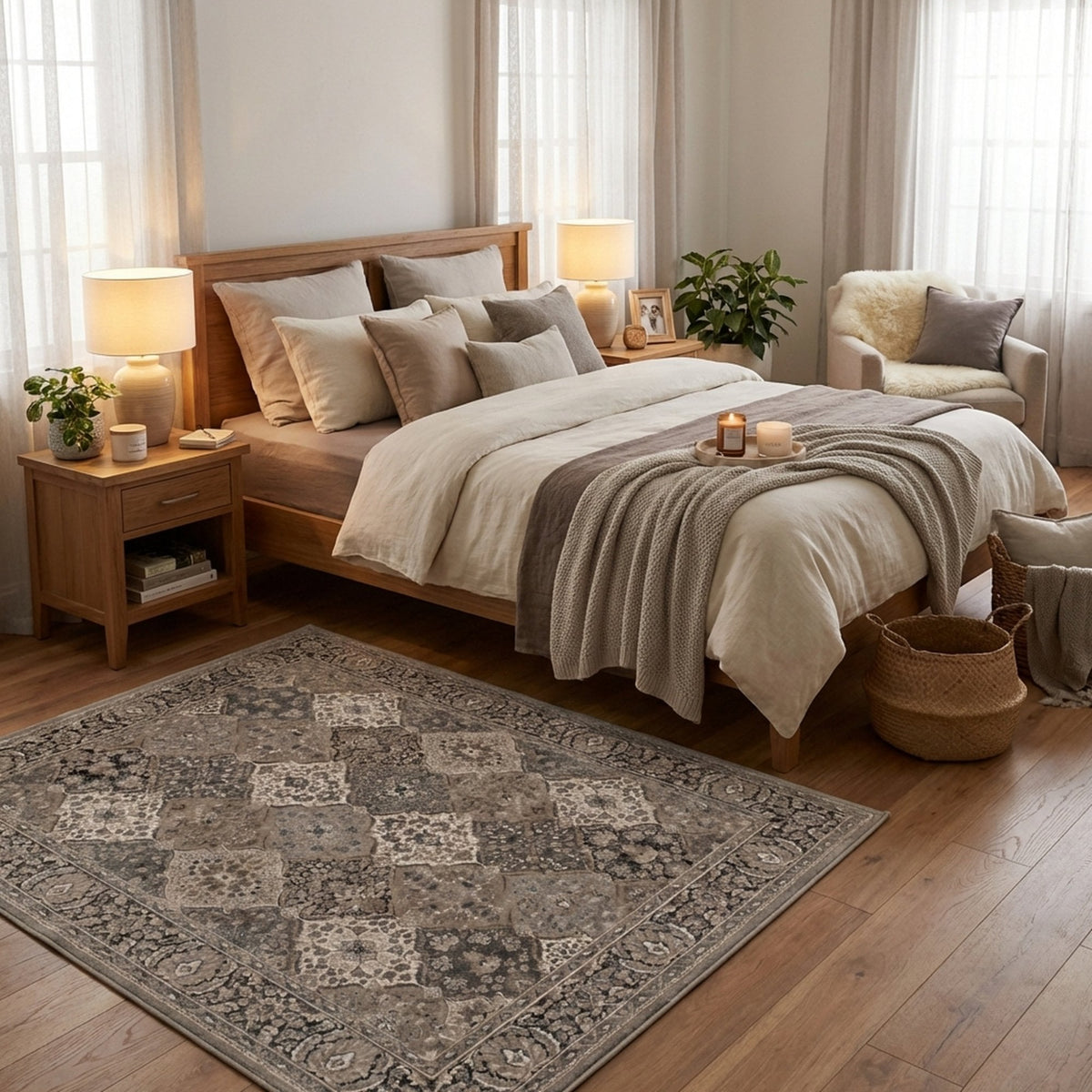 Clearwater Chalk Gunmetal Area Rug