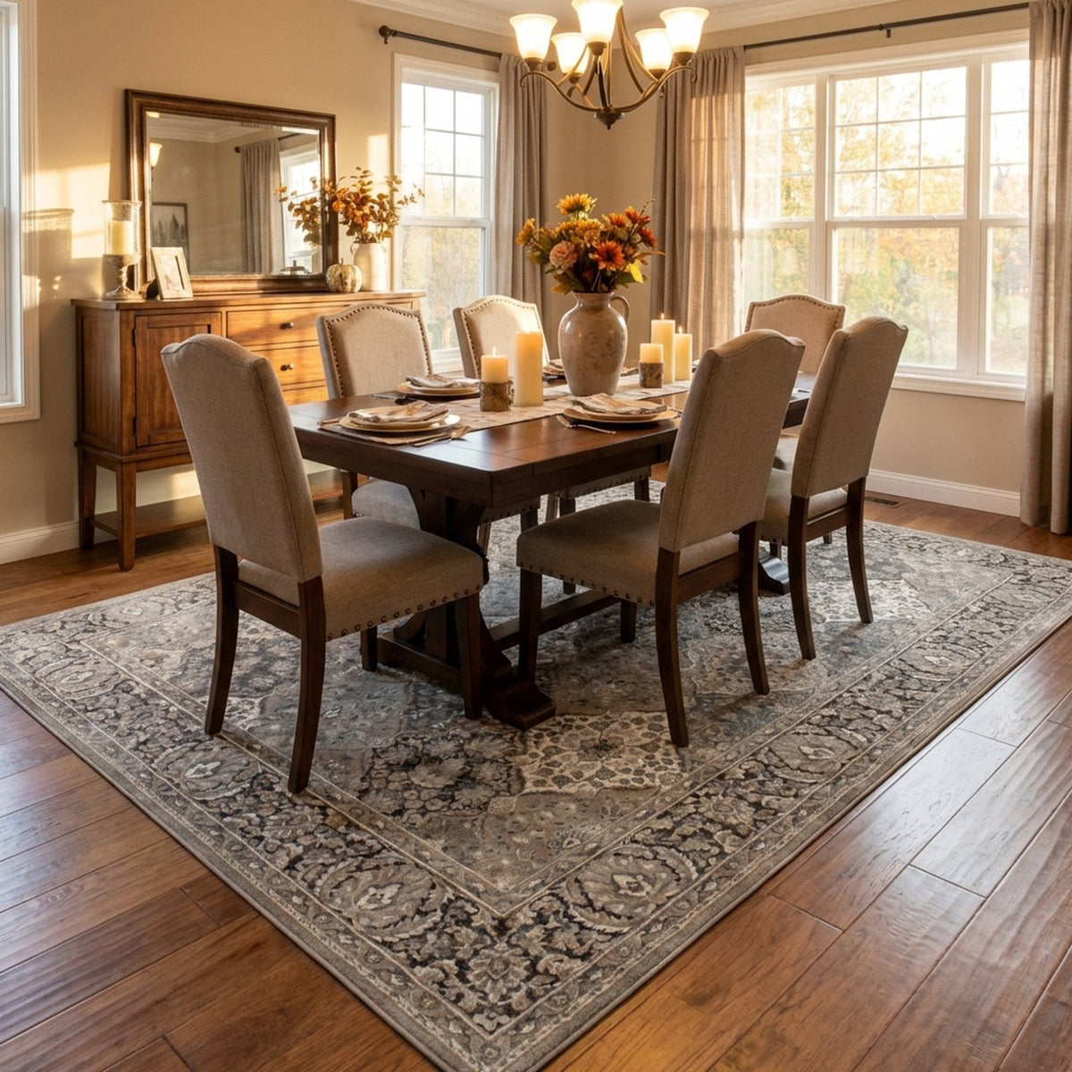 Clearwater Chalk Gunmetal Area Rug