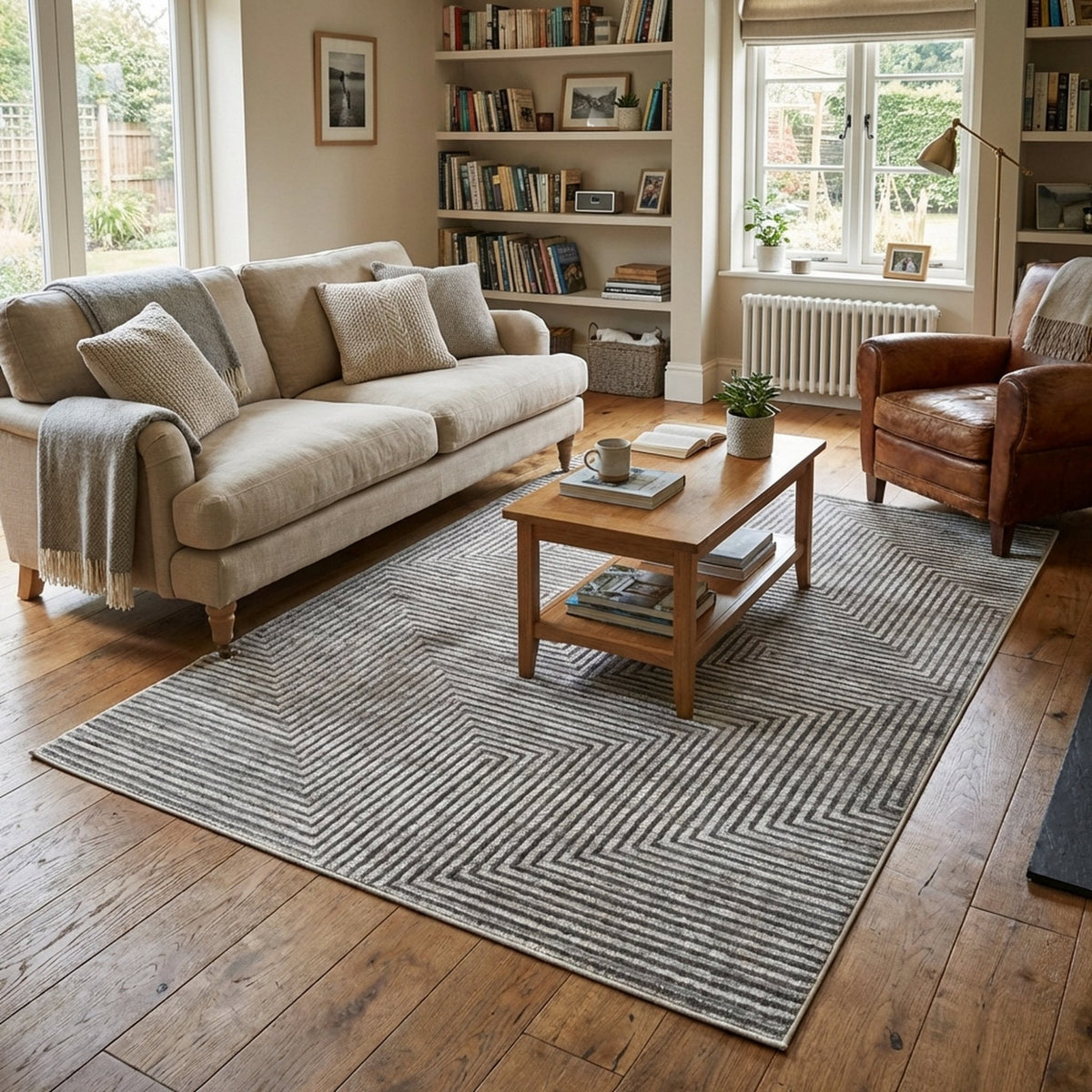 Landscape Pumice Smoke Area Rug