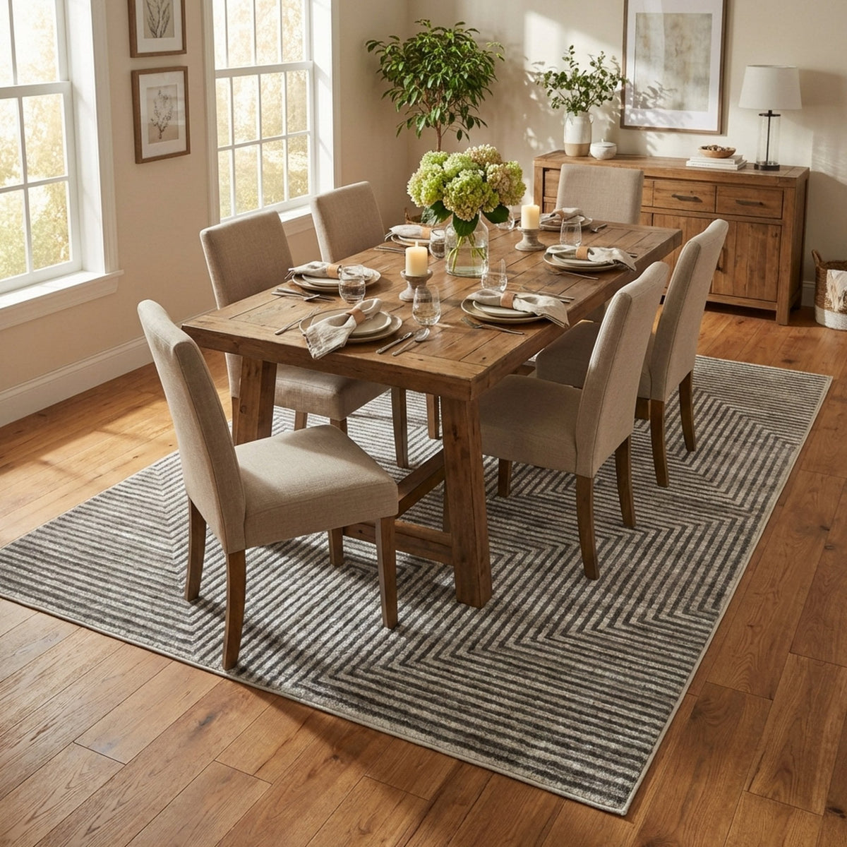 Landscape Pumice Smoke Area Rug