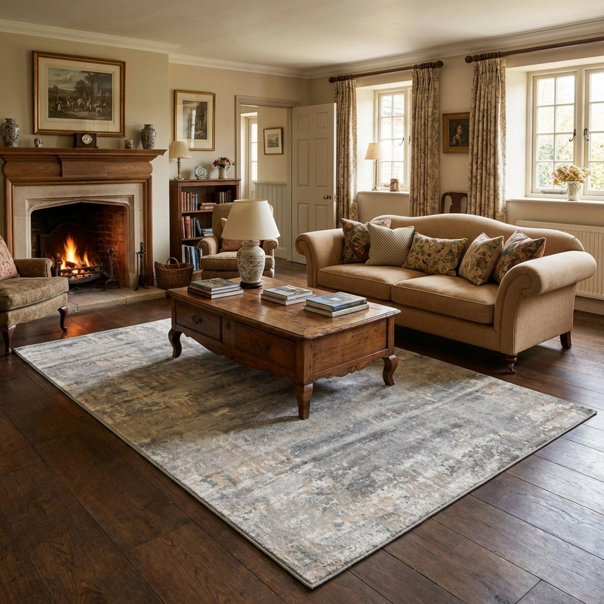 Landscape Fion Harbor Salt Area Rug