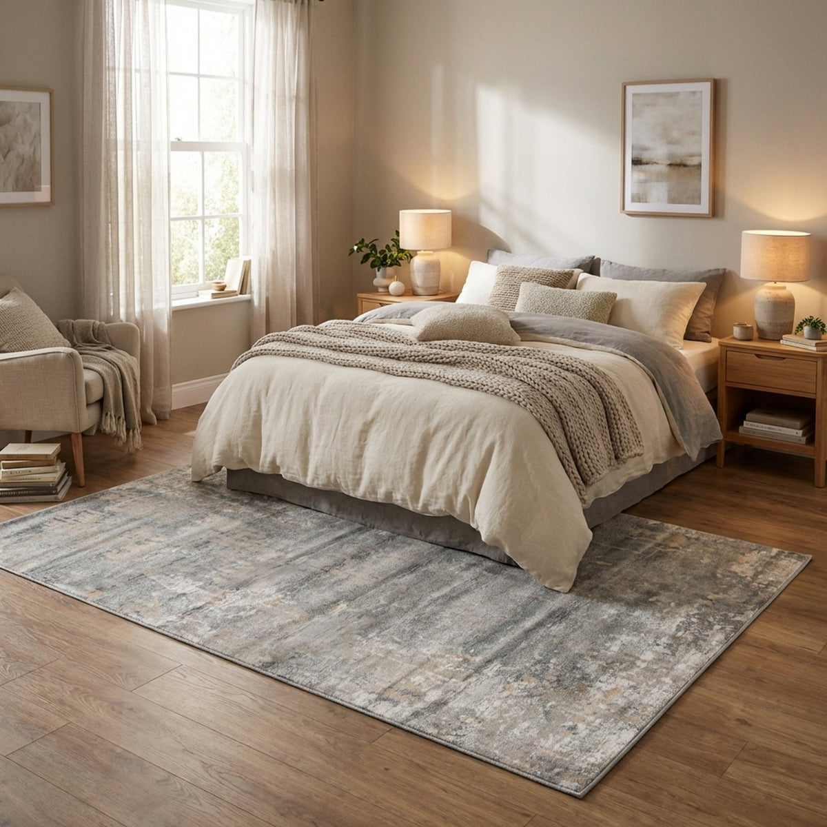 Landscape Fion Harbor Salt Area Rug