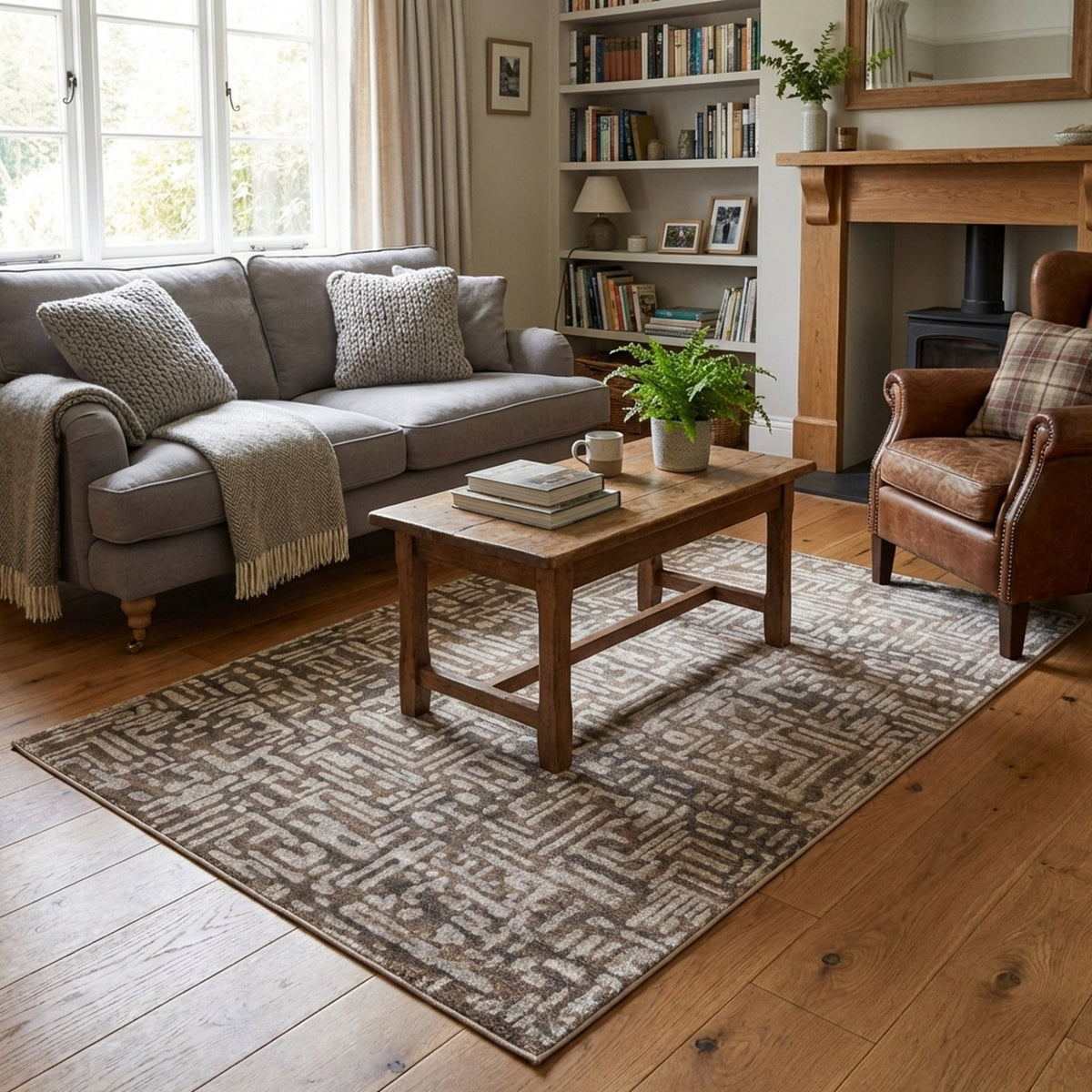 Adore Tile Greige Area Rug
