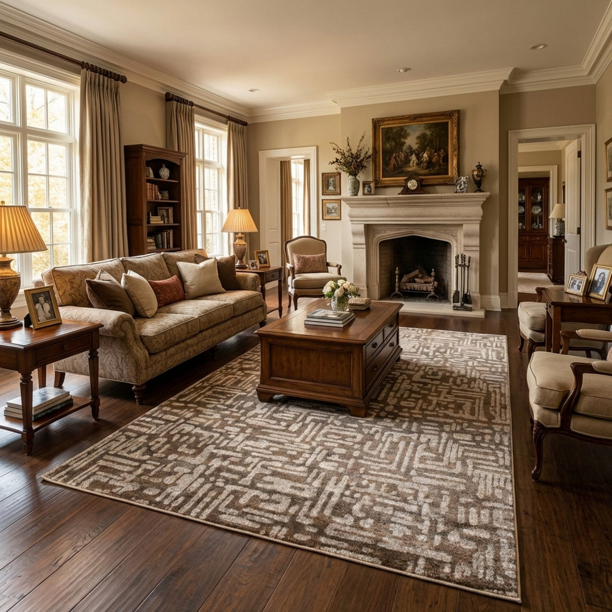 Adore Tile Greige Area Rug